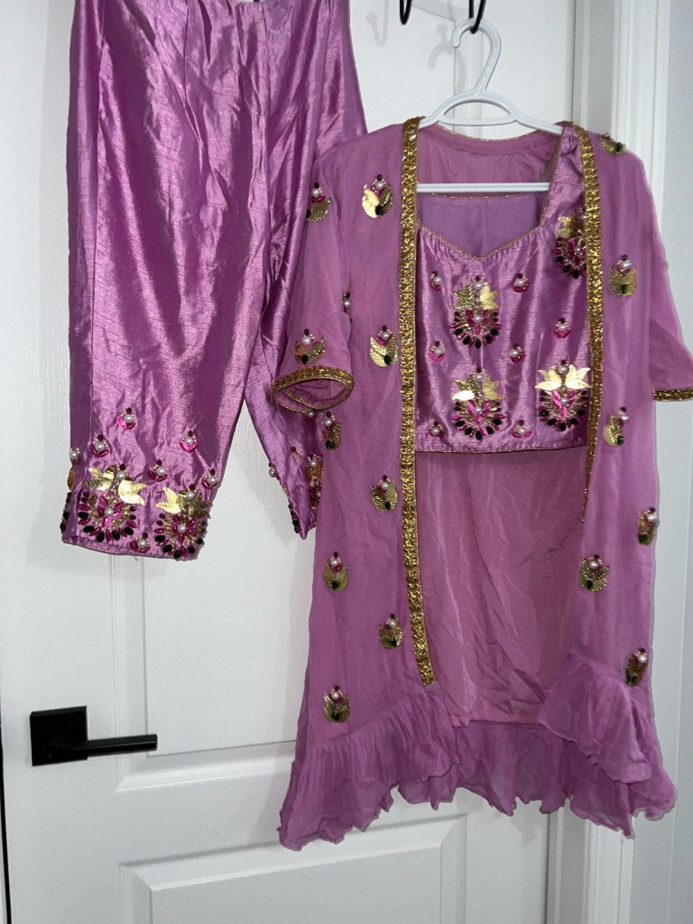 Brand new Papa don't Preach Punjabi Suit with jacket & capris for Bridal Mehndi